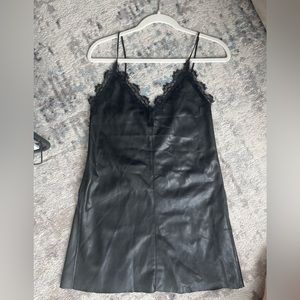 《NEW》Zara leather dress